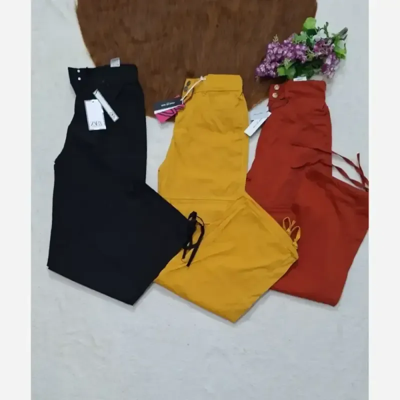 شلوار کارگو بگ شش جیب سوپرکتان کاغذی زارا ZARA - تصویر 3