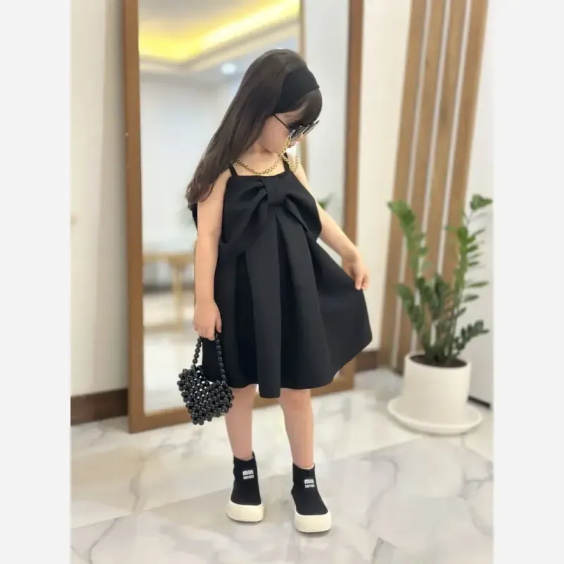 سارافون دخترانه مازراتی طرح پاپیون سایز 40 تا 60 مناسب 2 تا 11 سال - تصویر 5