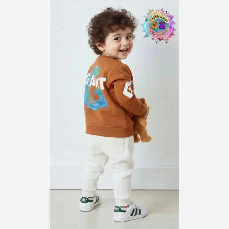 بلوز پاییزه بچگانه دورس اسپرت مدل GANT فینگردار سایز 1 تا 20 سال - تصویر 3