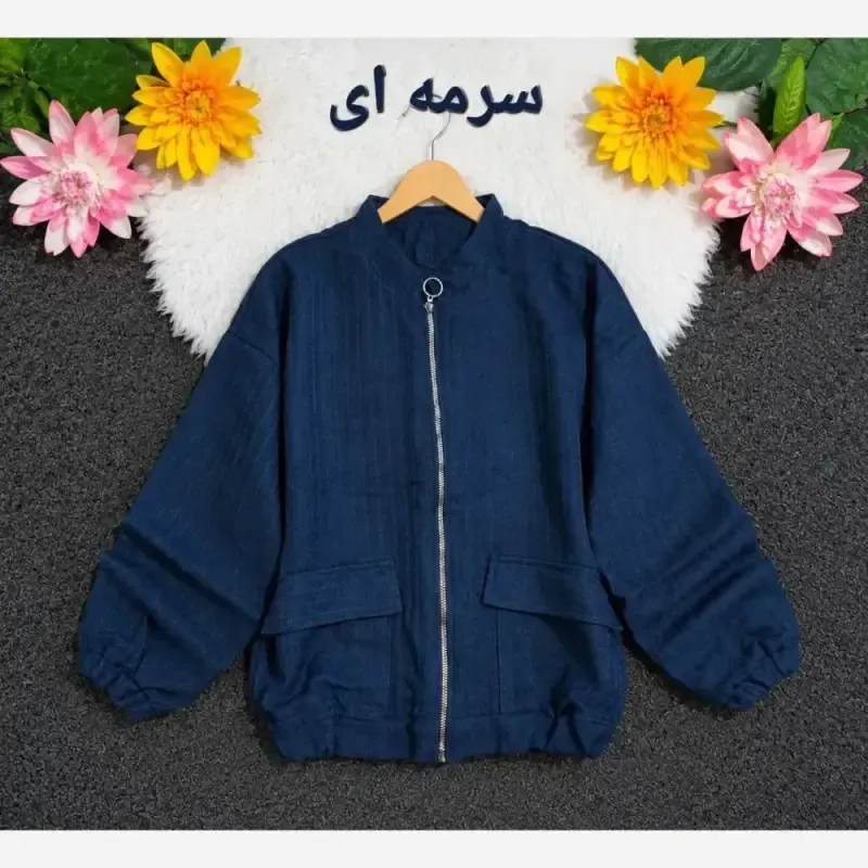 بامبر جکت فلونزی ضخیم و گرم زنانه اسپرت رنگی - تصویر 11