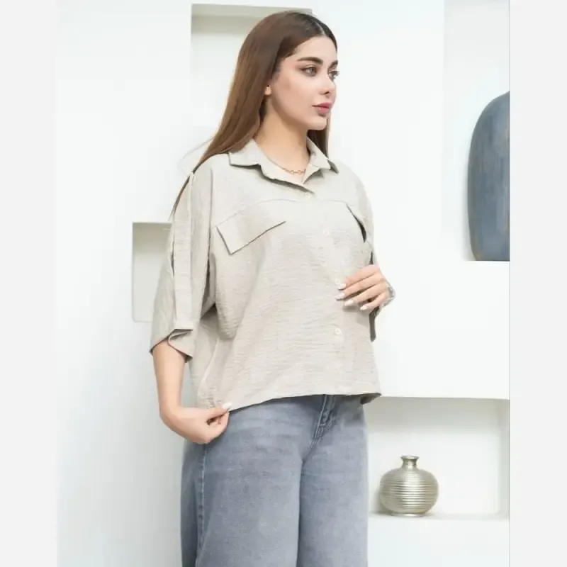 شومیز باکسی زنانه و دخترانه - تصویر 6