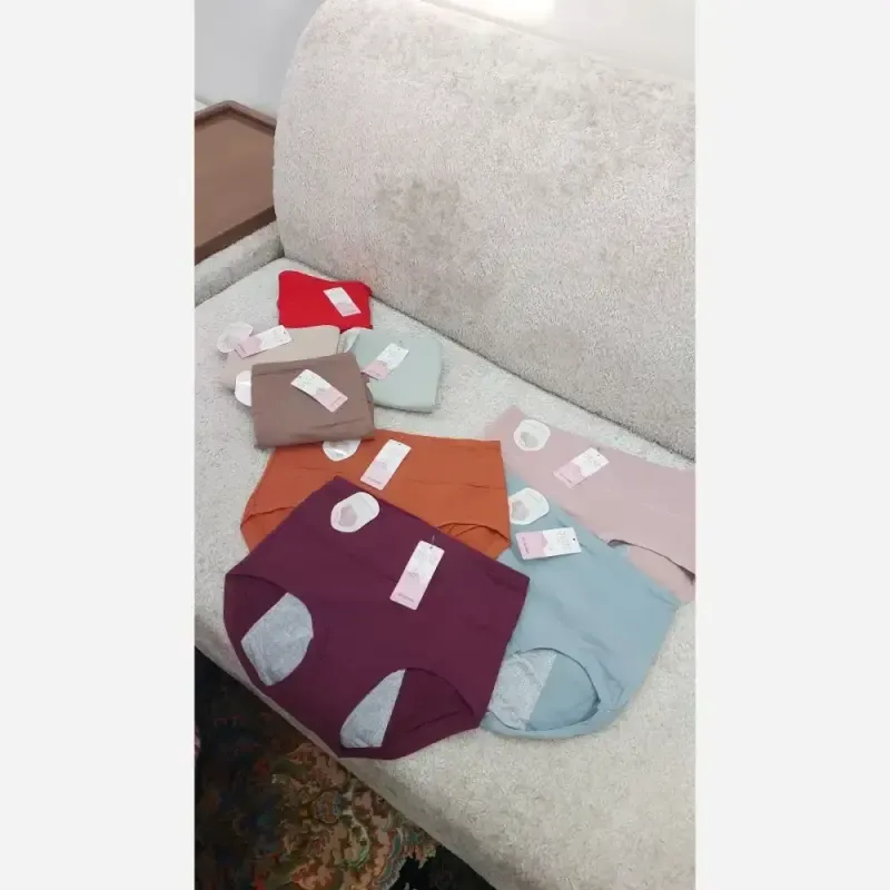 شورتکس زنانه نخی مودال فاق بلند ضد حساسیت سایز فری 38 تا 48 - تصویر 4