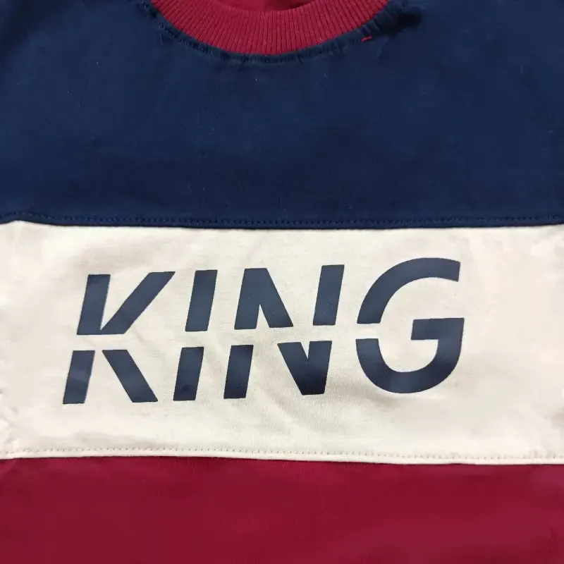 تیشرت شلوار نوجوان طرح king پنبهای سایز 55 تا 70 - تصویر 4