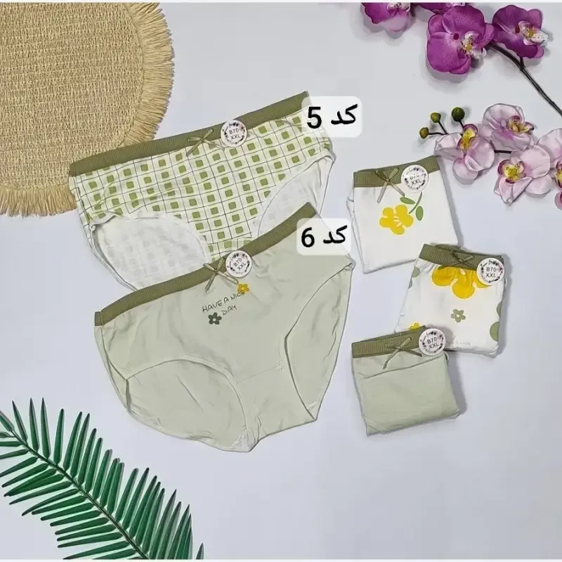 شورت نخی وارداتی سایز بزرگ XXL ضد حساسیت فاق دو لایه - تصویر 2