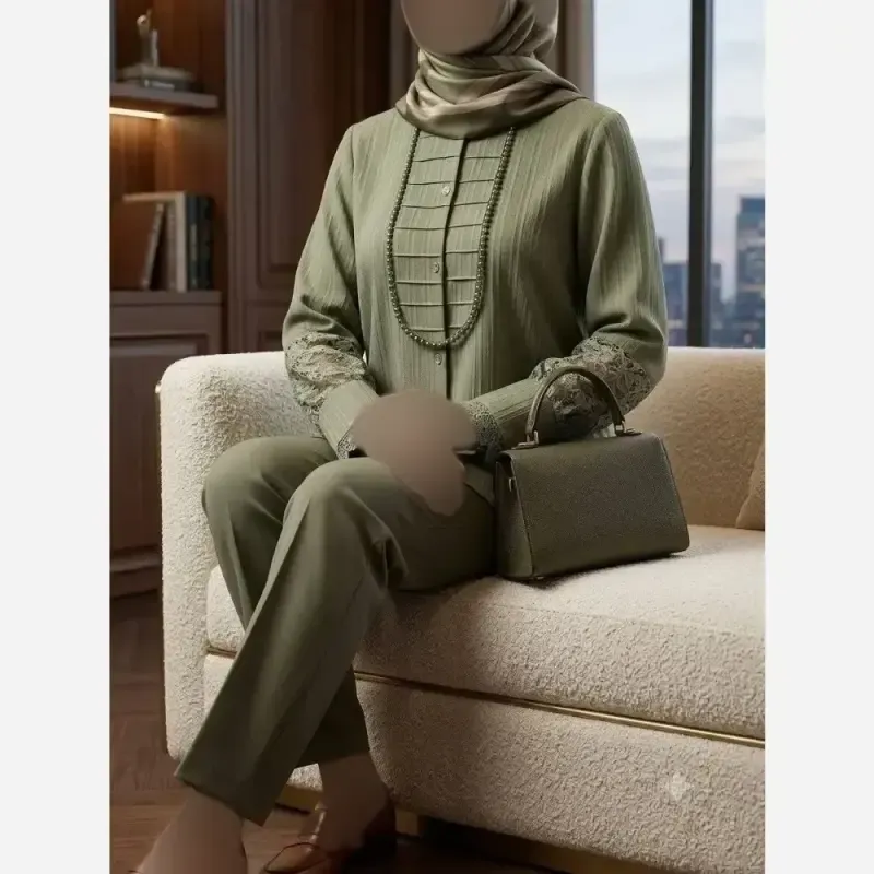 شومیز زنانه مدل آیجان جنس پارچه توکی درجه یک - تصویر 9