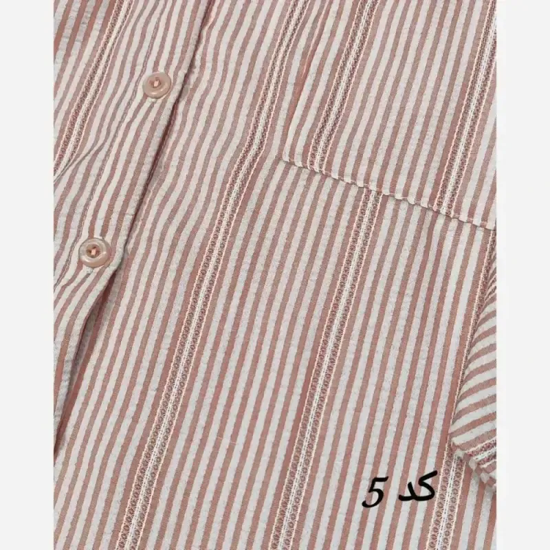شومیز باکسی راه راه لینن وارداتی فری سایز لعیا - تصویر 20