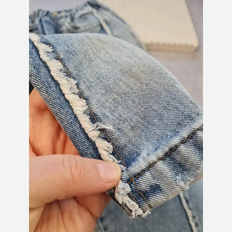 ست پاییزه بچگانه بلوز دورس و شلوار جین بگ سایز 50 تا 65 - تصویر 11