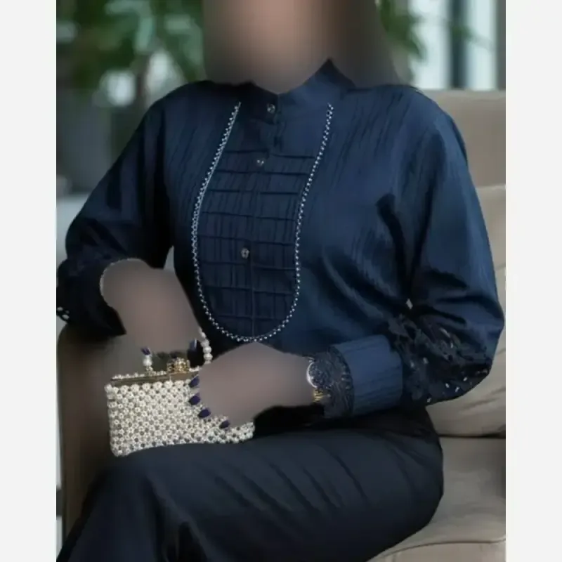 شومیز زنانه مدل آیجان جنس پارچه توکی درجه یک - تصویر 11