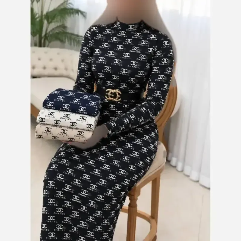 سارافون مخمل چنل داخل کرک وارداتی قد 115 سایز 38 تا 44 - تصویر 3