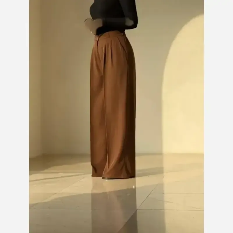 شلوار بگ زنانه مازراتی گرم بالا قد 102 پشت کمر کش - تصویر 9