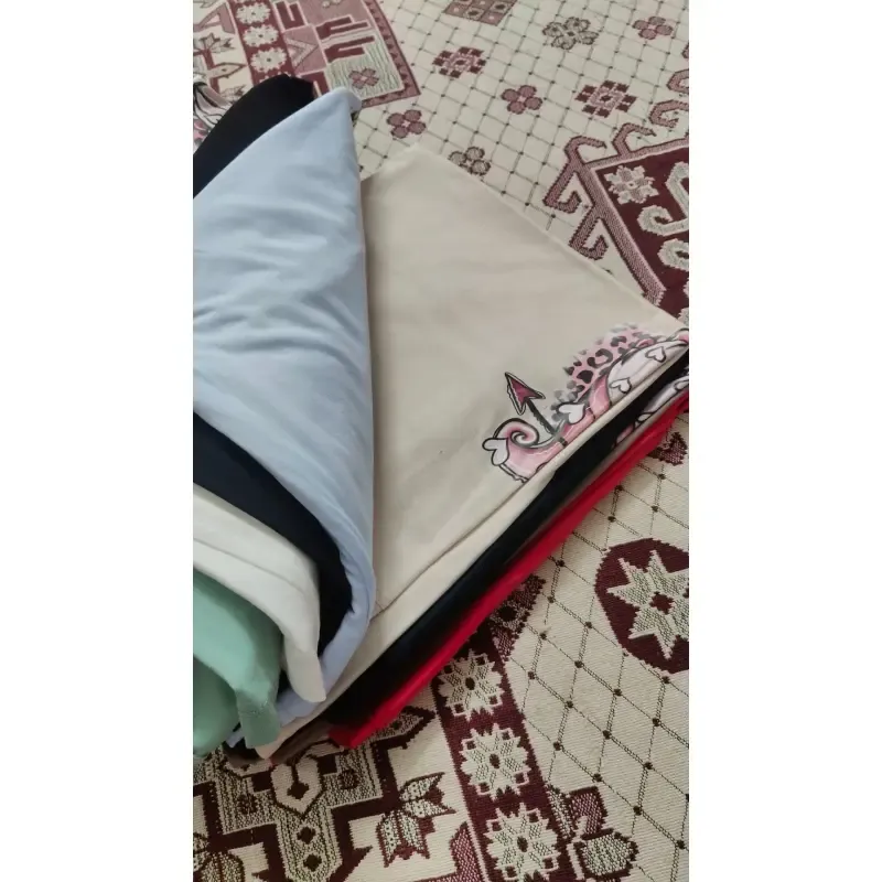 تیشرت باکسی نخ پنبه زنانه و دخترانه اسپرت قد 65 سانت - تصویر 3