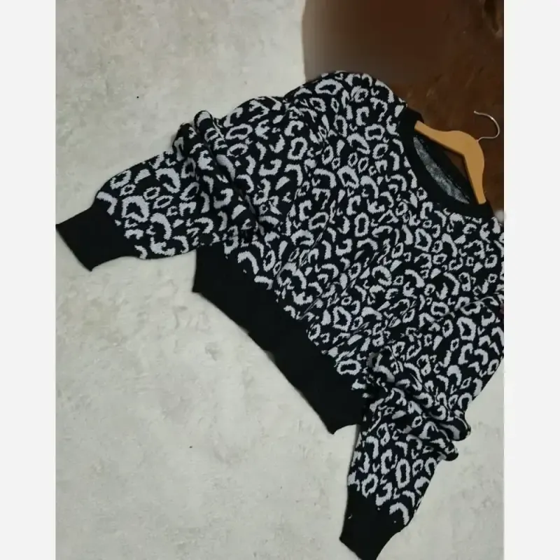 کراپ بافت پلنگی زنانه آکریل فری سایز - تصویر 10