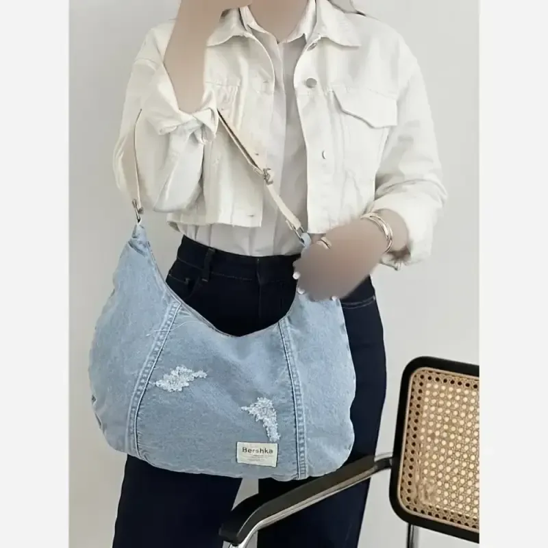 کیف دوشی جین سنگشور لی خارجی ابعاد 40 در 28 سانتی متر - تصویر 2
