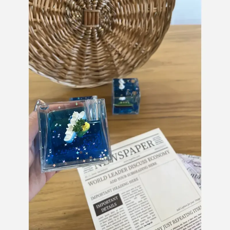 دکوری رومیزی جاخودکاری کشتی معلق ابعاد 6x6x6 سانتیمتر - تصویر 3
