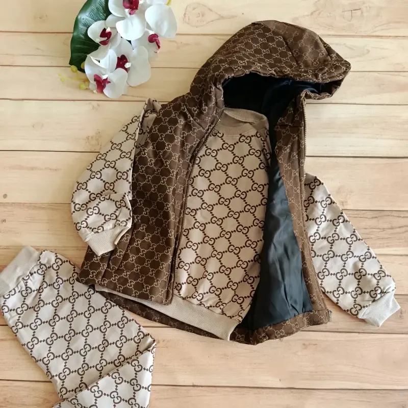 پافر کتان بچهگانه برند گوچی دخترانه و پسرانه سایز 45 تا 70 - تصویر 7