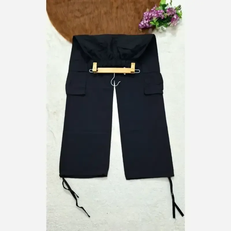 شلوار کارگو بگ شش جیب سوپرکتان کاغذی زارا ZARA - تصویر 11
