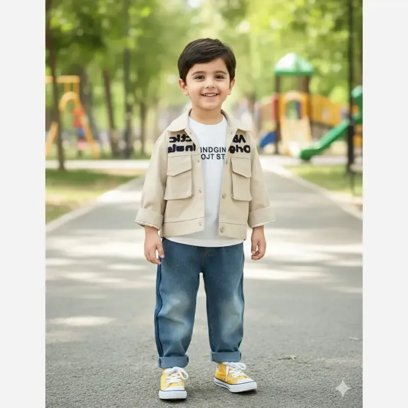 ست سه تکه کت و شلوار و بلوز پسرانه وارداتی مناسب 1 تا 5 سال - تصویر 16