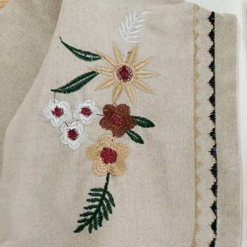 سه تکه گلدوزی دخترانه مجلسی تاپ و کت و دامن سایز 1 تا 3 - تصویر 9