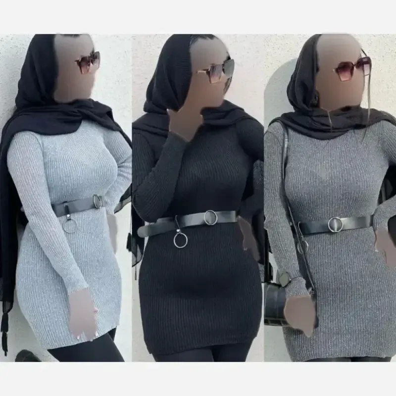 گپ بافت نیمه بلند زنانه بافت درجه یک فری سایز - تصویر 5