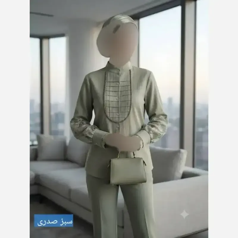 شومیز زنانه مدل آیجان جنس پارچه توکی درجه یک - تصویر 8