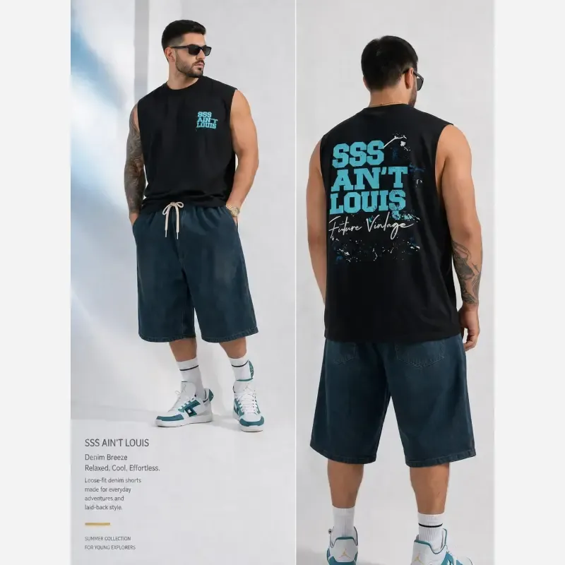 وست اسپرت زنانه و مردانه پنبه ای مشکی لش و اورسایز سایز L تا 2XL - تصویر 5