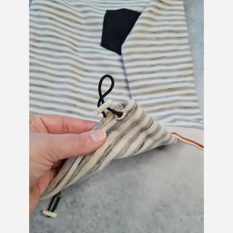 بلوز پاییزه بچگانه اسپرت راه راه تک جیب سایز 50 تا 60 پنبه ای مخملی سوپر سافت - تصویر 16