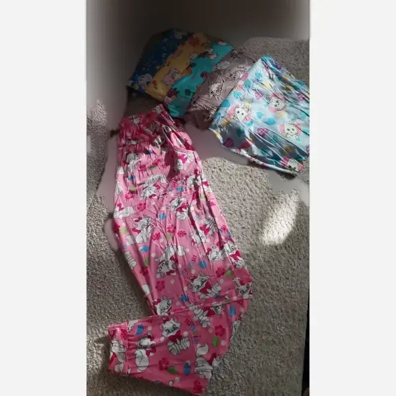 شلوار راحتی طرح عروسکی زنانه برند لیدی سایز 36 تا 48 پارچه خنک و لطیف - تصویر 9