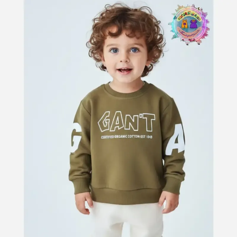 بلوز پاییزه بچگانه دورس اسپرت مدل GANT فینگردار سایز 1 تا 20 سال - تصویر 7