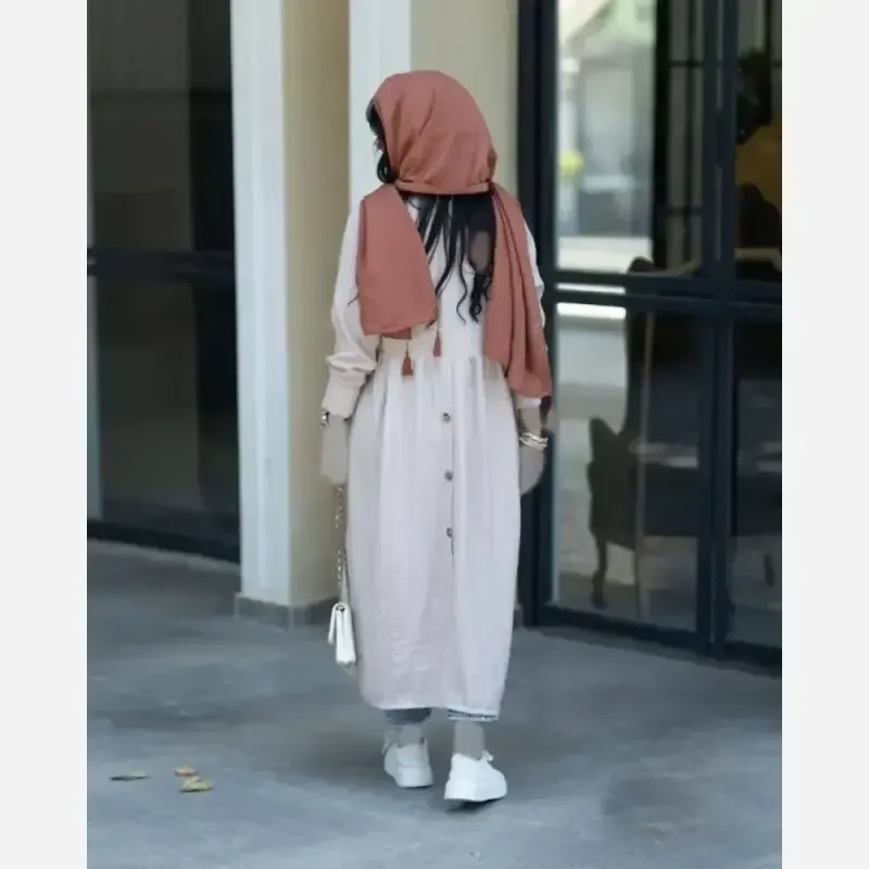 مانتو زنانه مدل الگا جنس لینن شانتون سایز 38 تا 50 قد 118 - تصویر 4